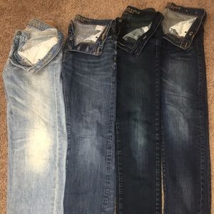 4 pairs American Eagle (AE) jeans 30x34 $25x1/$80